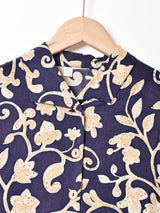 総柄 長袖シャツ