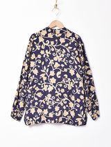 総柄 長袖シャツ