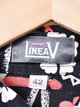 総柄 長袖シャツ