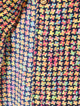 マルチカラー 総柄 半袖 オープンカラーシャツ