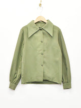 ビッグカラー 長袖シャツ