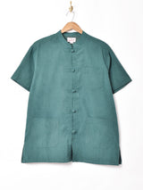 【4色展開】TEMPTATIONピーチスキン 半袖 チャイナシャツ