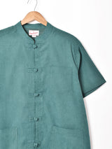 【4色展開】Backers ピーチスキン 半袖 チャイナシャツ