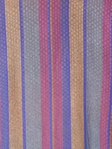 スタンドカラー マルチストライプ 長袖シャツ