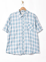 【3色展開】Backers 半袖 シャドウチェックシャツ