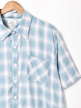 【3色展開】Backers 半袖 シャドウチェックシャツ