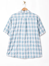 【3色展開】Backers 半袖 シャドウチェックシャツ