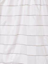 ボーダーデザイン 長袖ブラウス