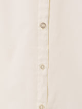 スタンドフリルカラー 長袖ブラウス