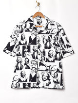 【2色展開】TEMPTATION マリリンモンロー 半袖 開襟シャツ