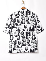 【2色展開】TEMPTATION マリリンモンロー 半袖 開襟シャツ