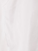 カットワークカラー 長袖ブラウス