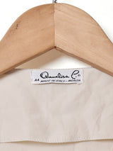 イタリア製 ボウタイ 半袖 シルクブラウス