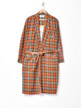 チェック柄ガウン