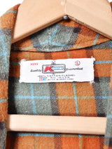 チェック柄ガウン