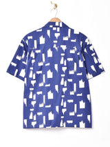 【2色展開】Backers 総柄 半袖 開襟シャツ