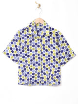 Emerald Motel ドット柄 半袖 開襟シャツ