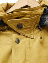 フード付き レザーコート