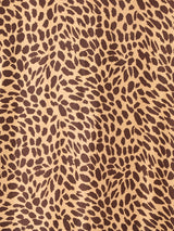 レオパード柄 長袖 シルクシャツ