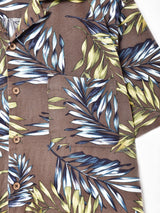 リーフ柄 ハワイアンシャツ