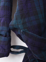 チェック柄ガウン