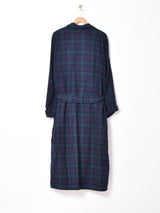 チェック柄ガウン