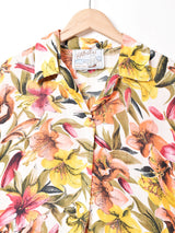 花柄 ハワイアンシャツ