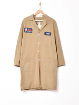 パッチ付き 後染め ショップコート