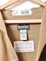 パッチ付き 後染め ショップコート