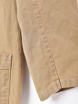 パッチ付き 後染め ショップコート