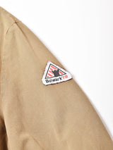 パッチ付き 後染め ショップコート