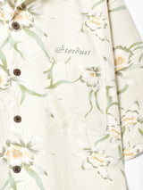 刺繍 花柄 ハワイアンシャツ