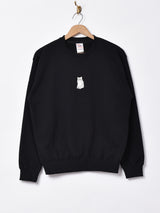 【3色展開】 キャット刺繍 スウェットシャツ