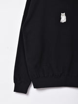 【3色展開】 キャット刺繍 スウェットシャツ