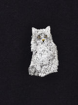 【3色展開】 キャット刺繍 スウェットシャツ