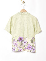 花柄 ハワイアンシャツ