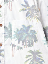 ヤシの木柄 ハワイアンシャツ
