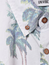 ヤシの木柄 ハワイアンシャツ