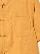 【4色展開】TEMPTATIONピーチスキン 半袖 チャイナシャツ