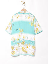 リゾート柄 ハワイアンシャツ