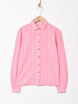 総柄 長袖 チロルシャツ