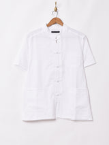 【4色展開】Backers ピーチスキン 半袖 チャイナシャツ