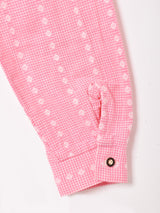 総柄 長袖 チロルシャツ