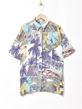 総柄 半袖シャツ