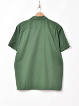 【3色展開】TEMPTATIONラインデザイン オープンカラー 半袖シャツ