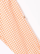 ギンガムチェック柄 長袖 チロルシャツ