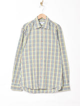 チェック柄 長袖 チロルシャツ
