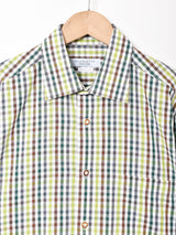 チェック柄 長袖 チロルシャツ