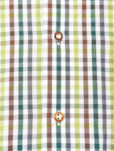 チェック柄 長袖 チロルシャツ