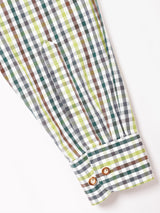 チェック柄 長袖 チロルシャツ